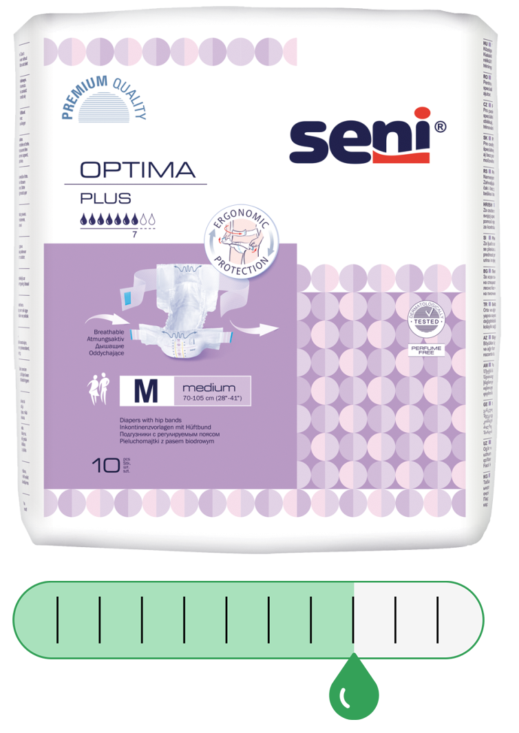 SENI Optima Plus Inkontinenzvorlagen mit Hüftbund