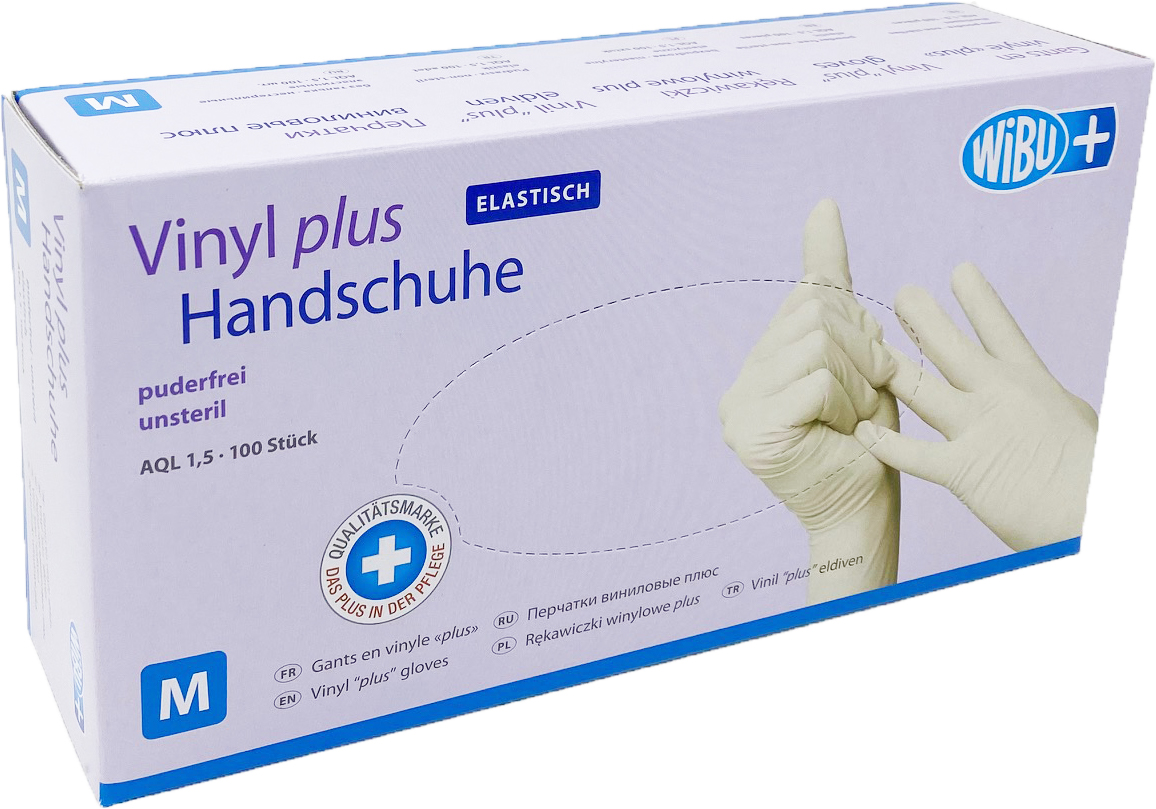 WiBUplus Vinyl Einmalhandschuhe PLUS