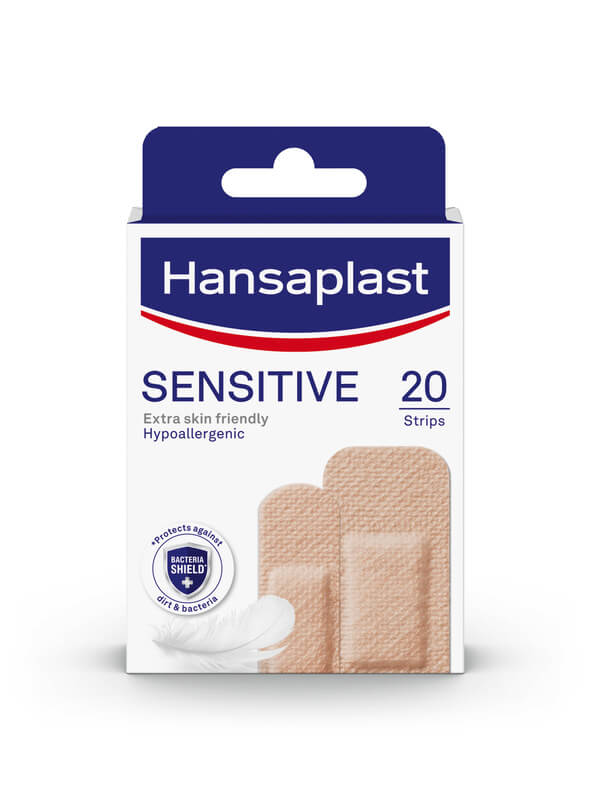 Hansaplast Sensitive, Hautton light 20 Pflaster in 2 Größen