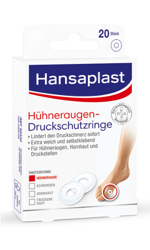Hansaplast Hühneraugen-Druckschutzringe, 20 Stück