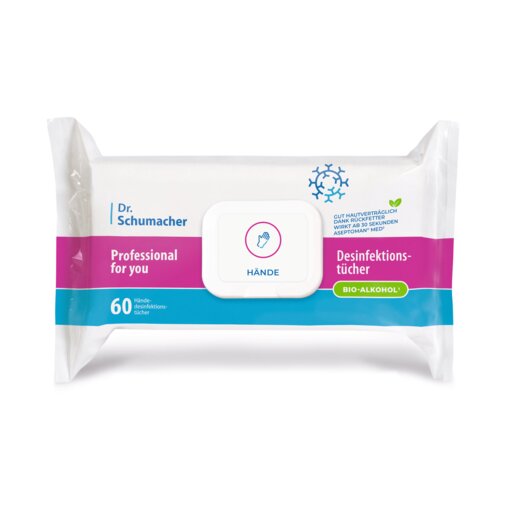 PROFESSIONAL4u Handdesinfektionstücher - 60 Stk. 20 x 22 cm