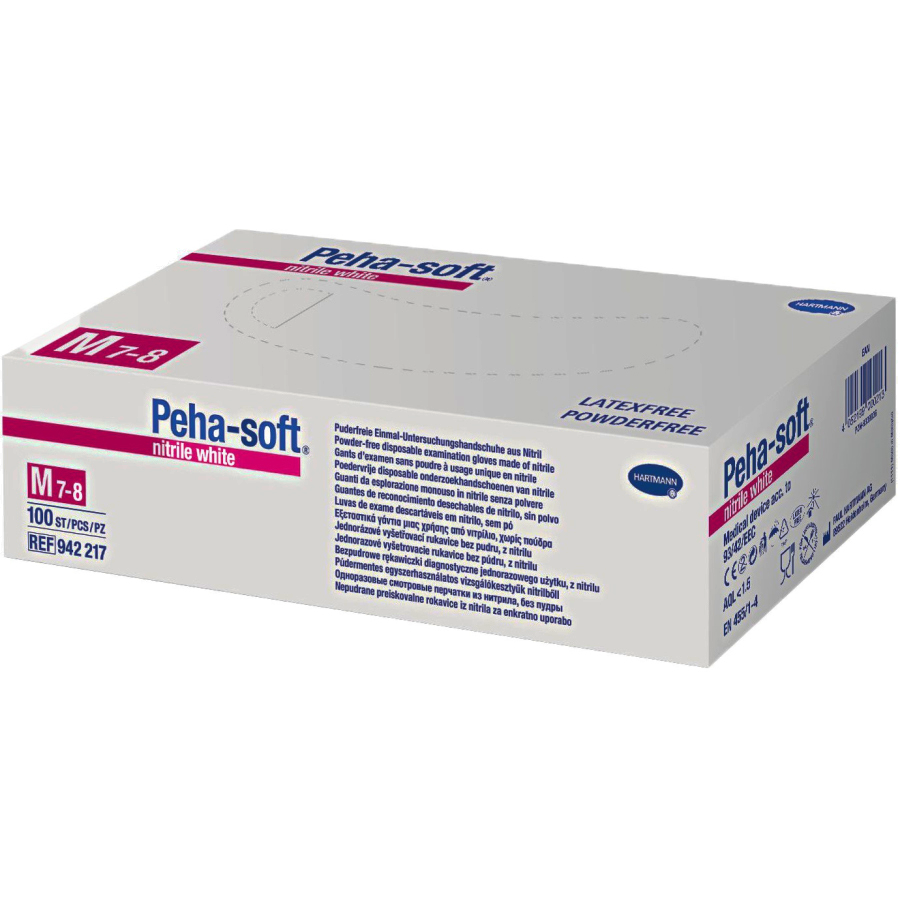 Peha-soft nitril white 200 Einmalhandschuhe puderfrei