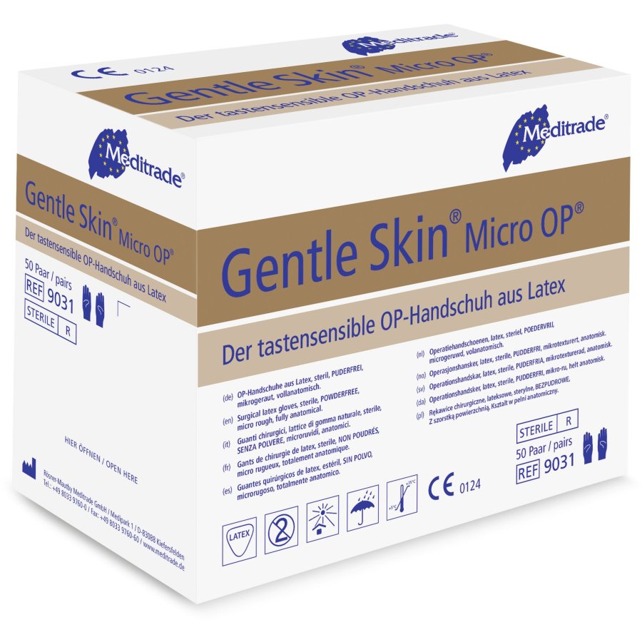 Meditrade Gentle Skin Micro OP Handschuhe, Latex