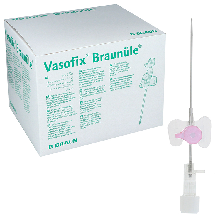 Vasofix Braunüle, Venenverweilkanülen G20 - 1.10 x 33 mm