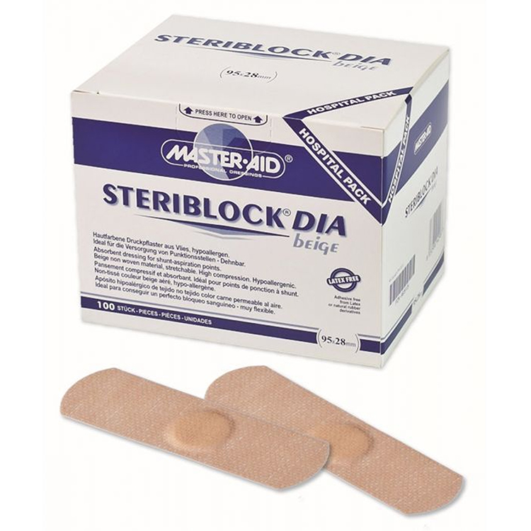 Steriblock Kompressionspflaster 86x25 mm - 100 Stück