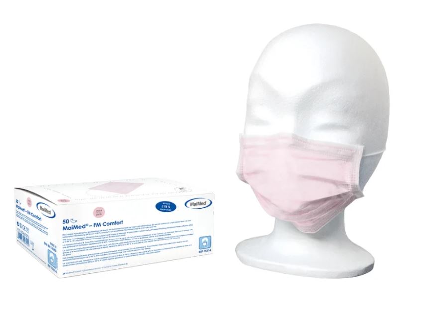 MaiMed FM Comfort rosa, Schutzmasken 3-lagig