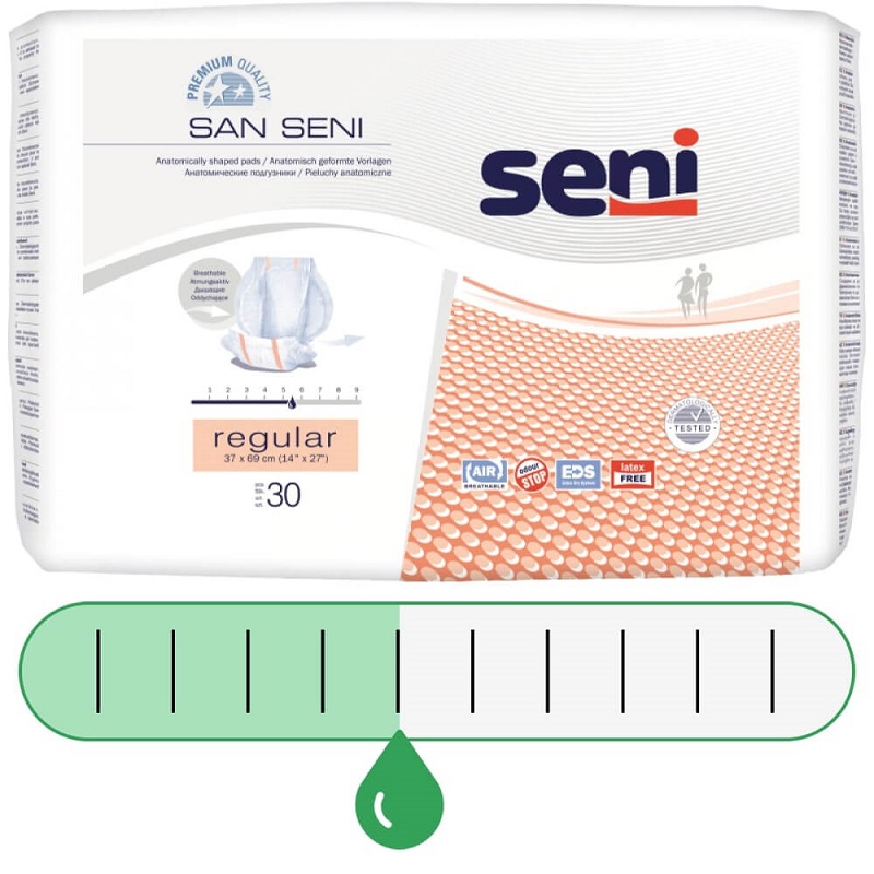 San SENI Regular Inkontinenzvorlagen für Frauen und Männer
