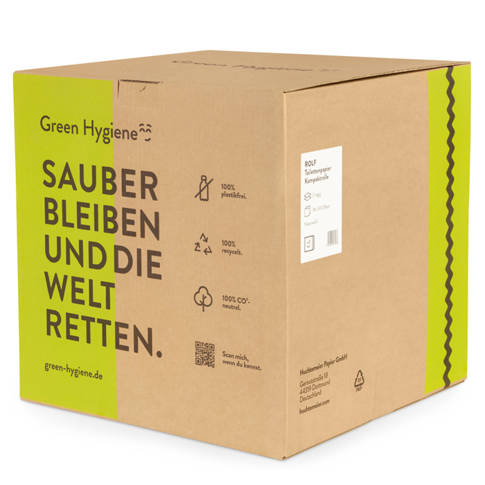 Green Hygiene® ROLF Toilettenpapier, 2-lagig