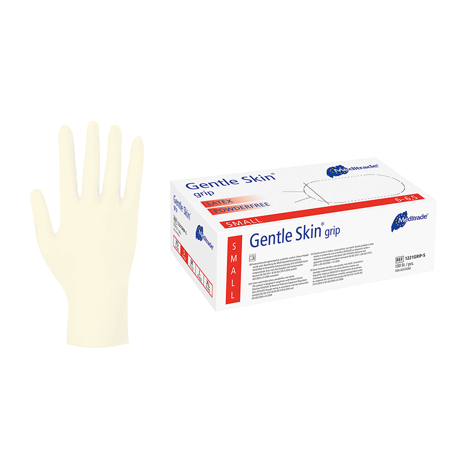 Meditrade Latex Einmalhandschuhe Gentle Skin Grip