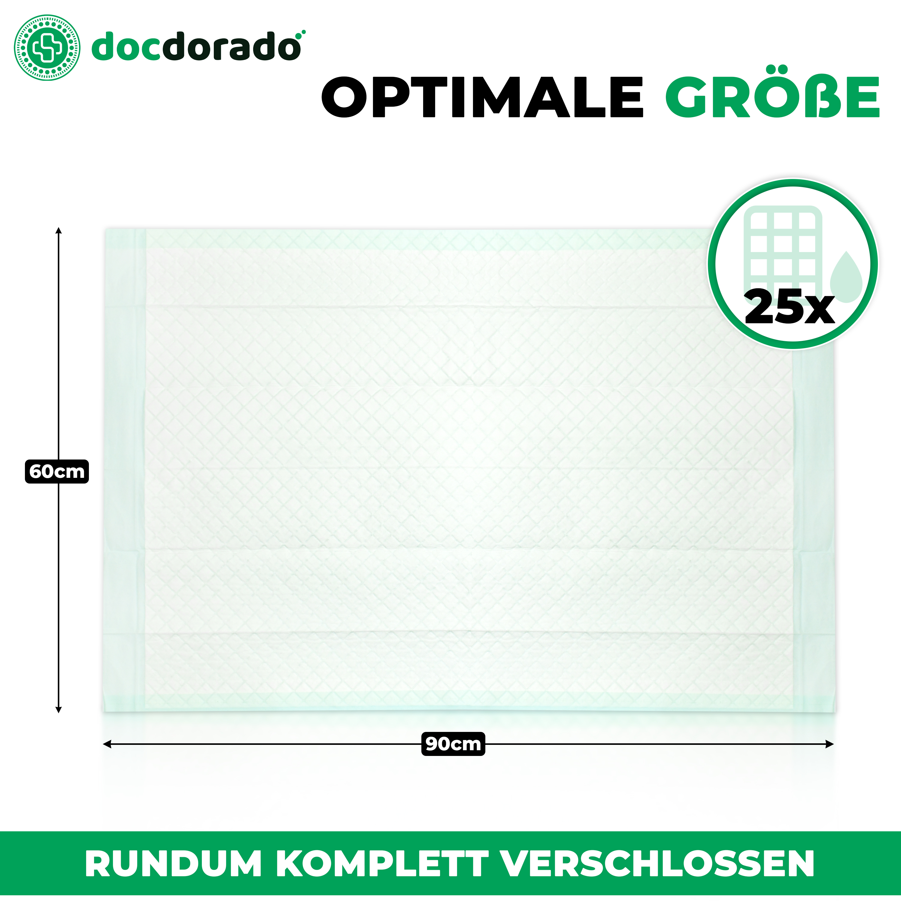 Krankenunterlagen 60x90 cm, 100 Stück 6-lg.