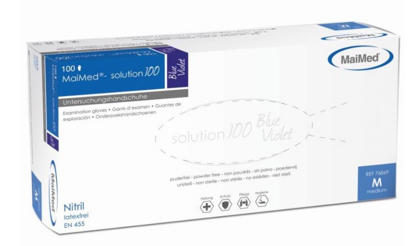 MaiMed® solution 100 white Einmalhandschuhe, Nitril