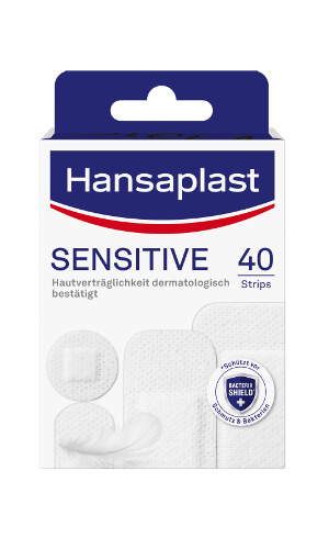 Hansaplast Sensitive 40 Pflasterstrips in 4 Größen