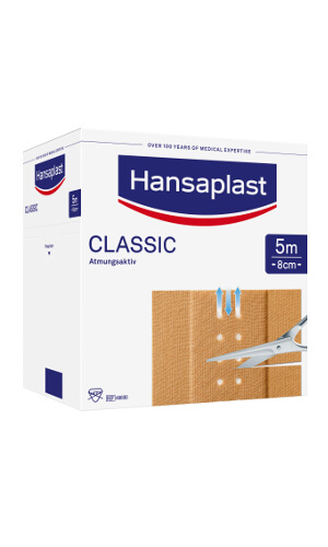 Hansaplast Classic, Pflaster 8cm x 5m